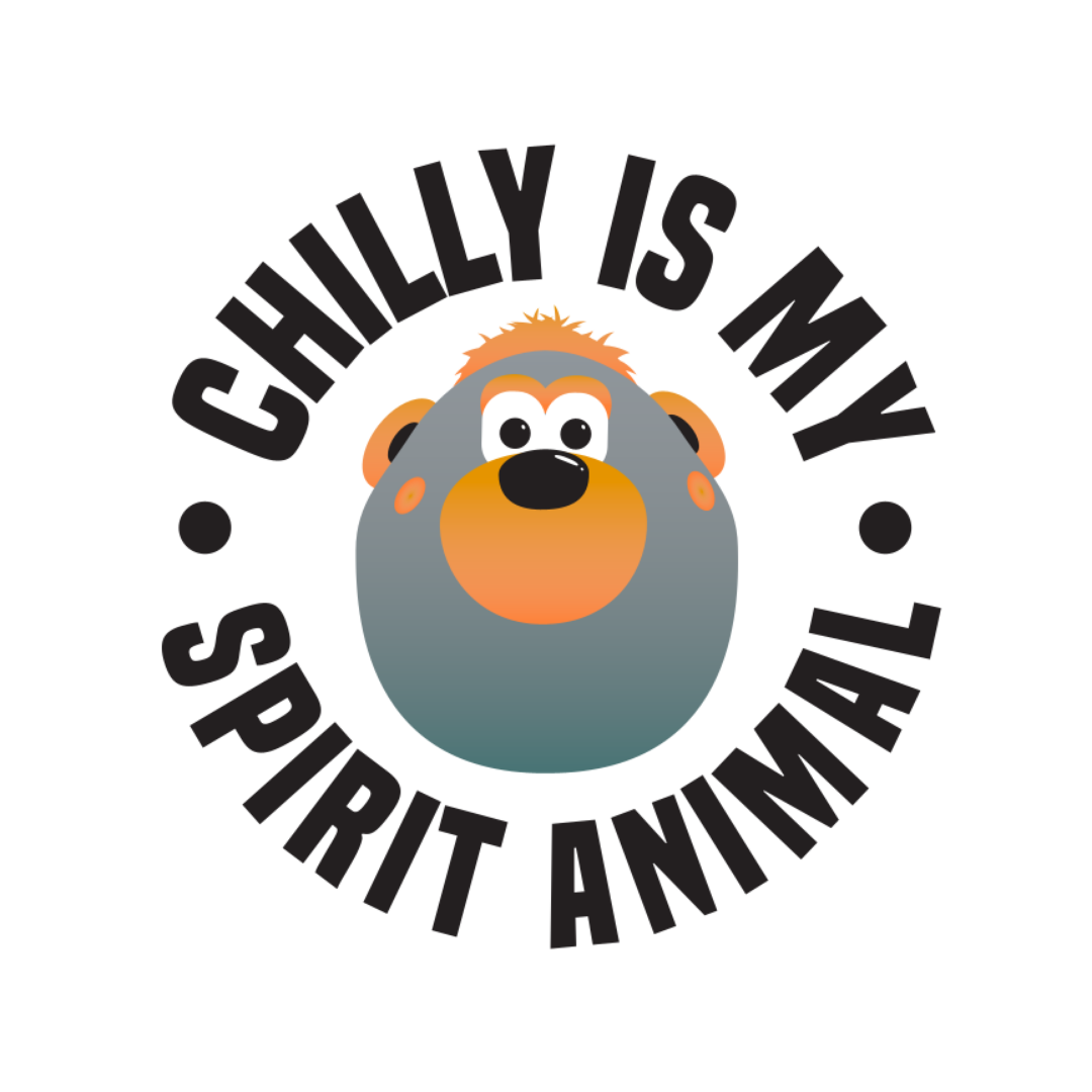 Chilly Is My Spirit Animal Round Decal