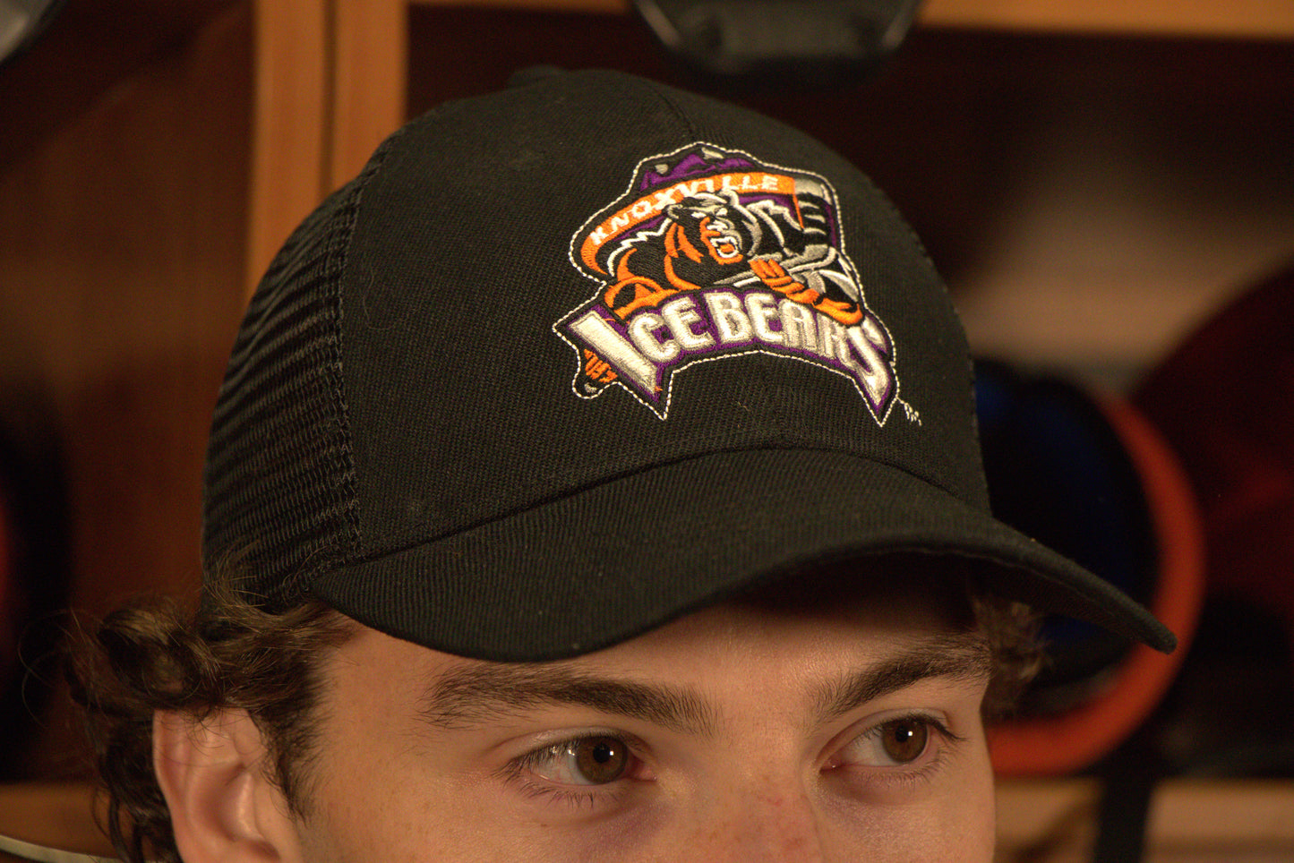 Trucker Hat Black with Color Logo