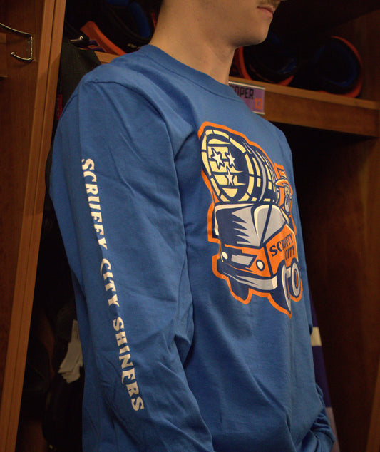 Scruffy City Shiners Long Sleeve Royal Blue