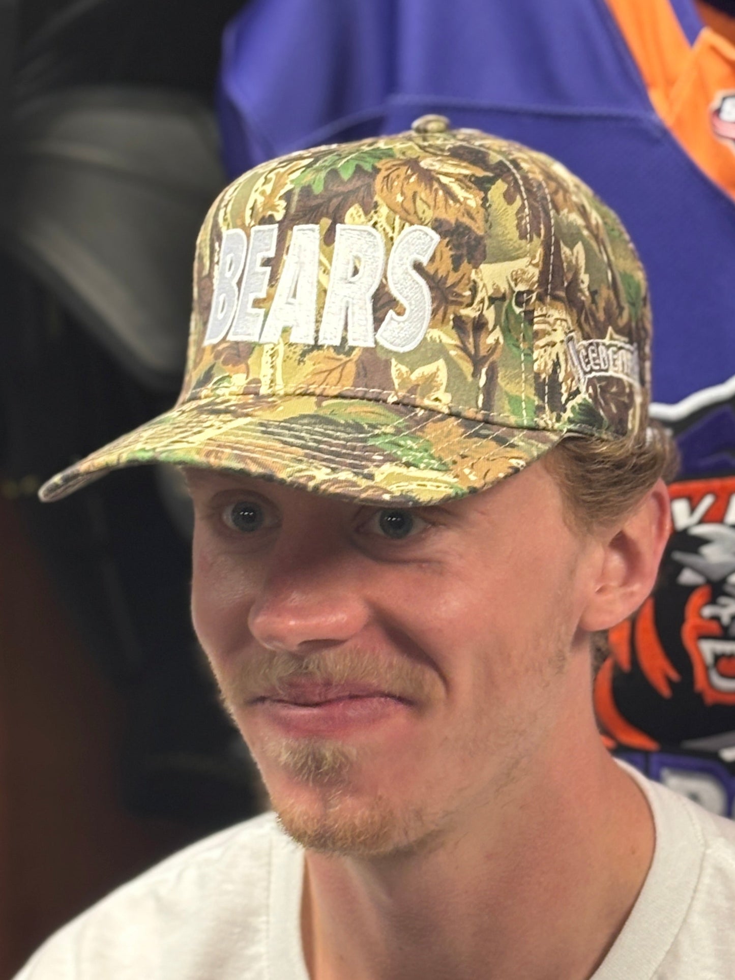 Bears Embroidered Camo Hat