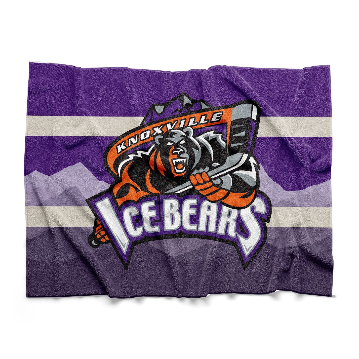 Bench Clearers Knoxville Ice Bears Sherpa Blanket