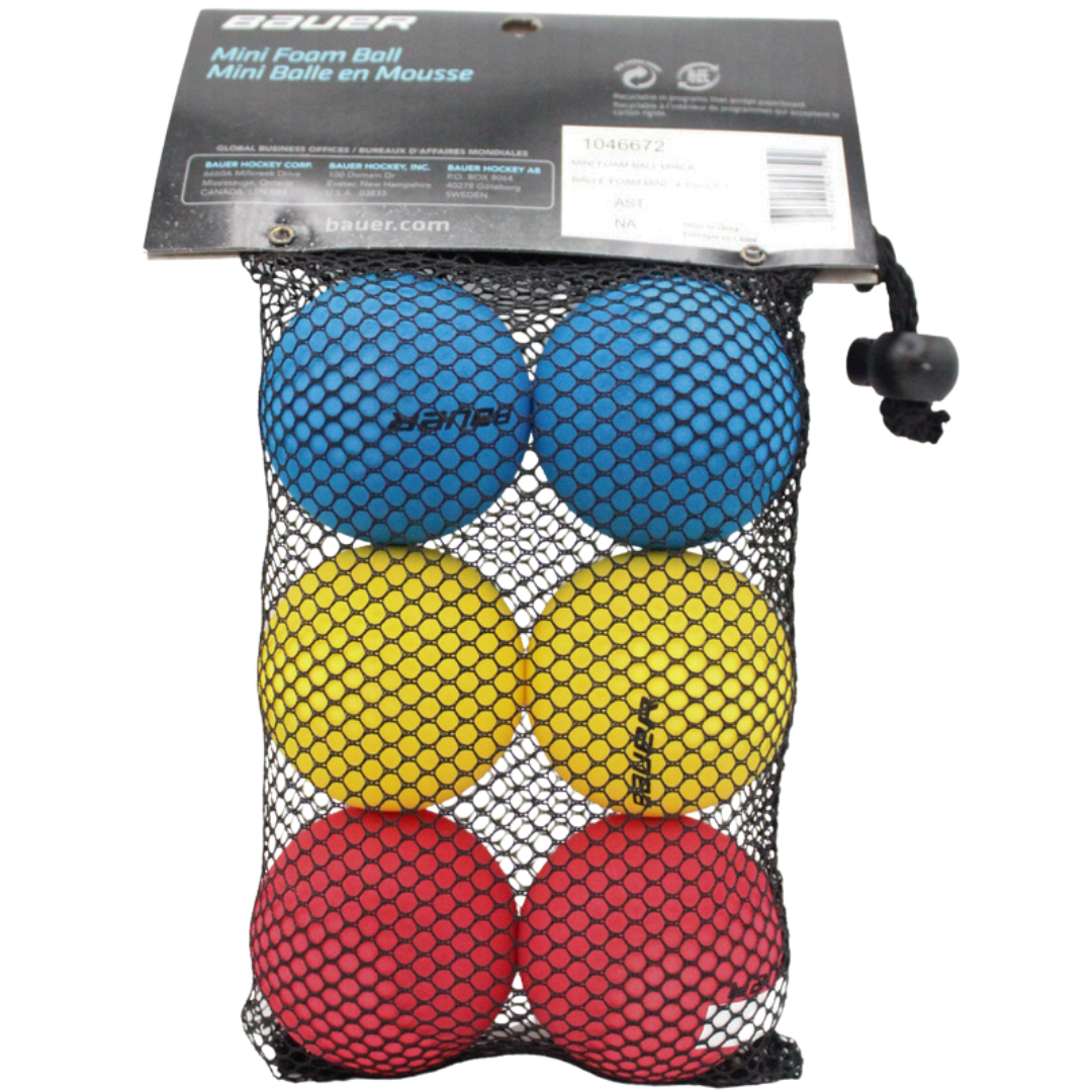 Bauer Mini Foam Ball- 6 pack