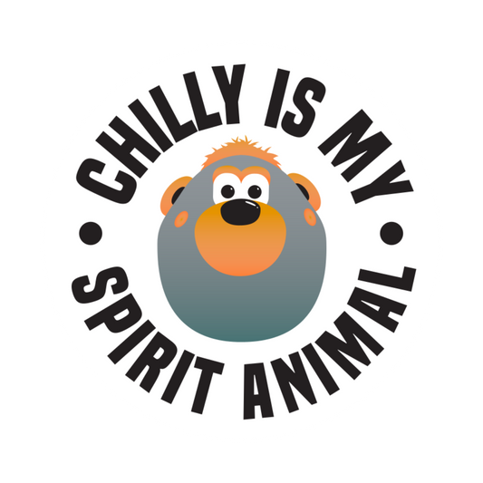 Chilly Is My Spirit Animal Round Decal