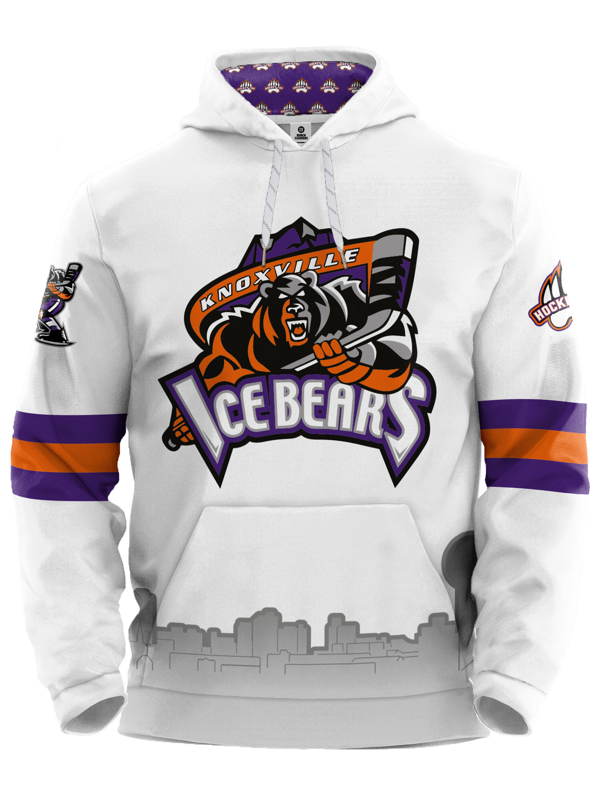 Knoxville Ice Bears 25-26 Away Hockey Hoodie