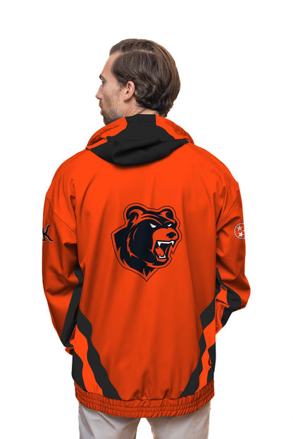 Bench Clearers Knoxville Ice Bears ROARange Hockey Windbreaker - Orange - Polyester