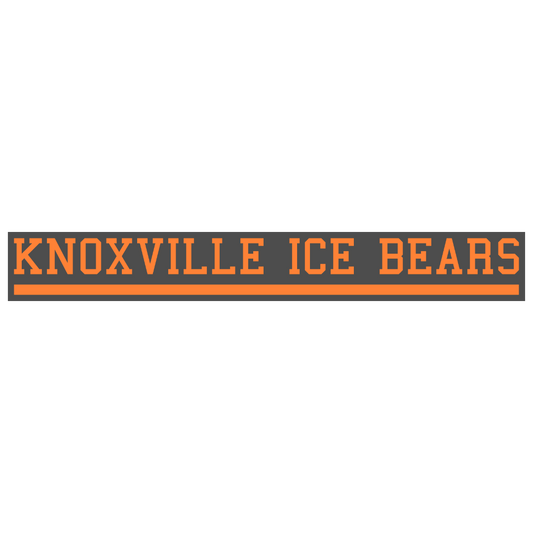 Knoxville Ice Bears Black and Orange Decal
