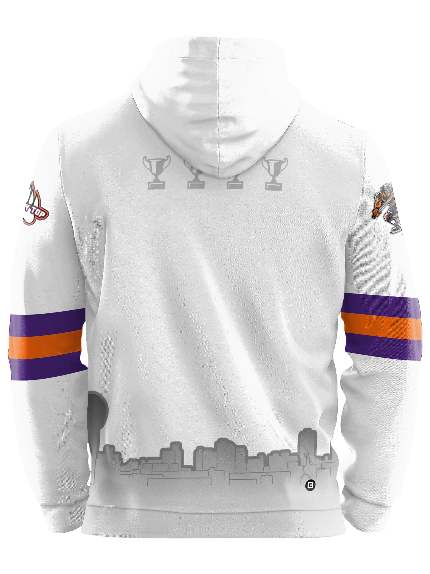 Knoxville Ice Bears 25-26 Away Hockey Hoodie