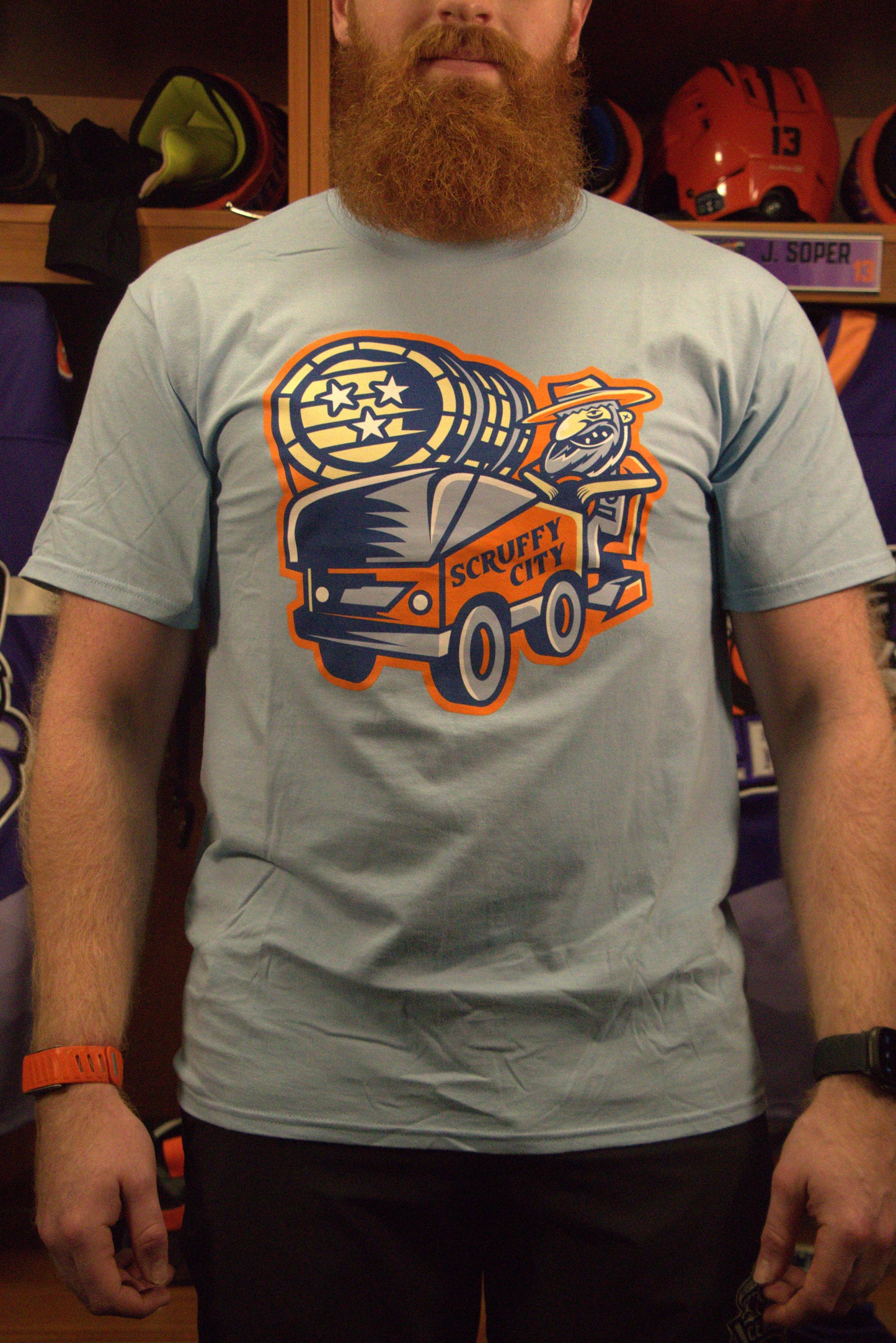 Scruffy City Shiners Tee Carolina Blue