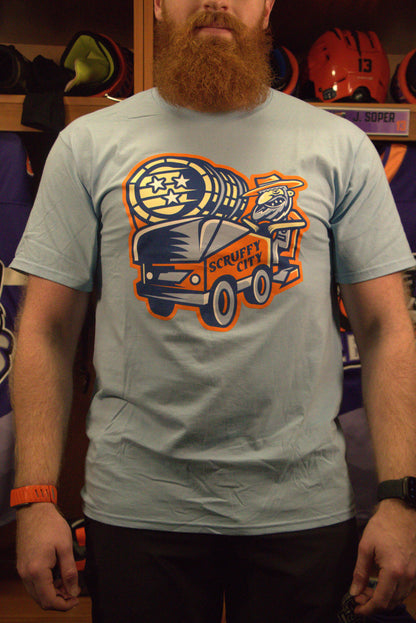 Scruffy City Shiners Tee Carolina Blue