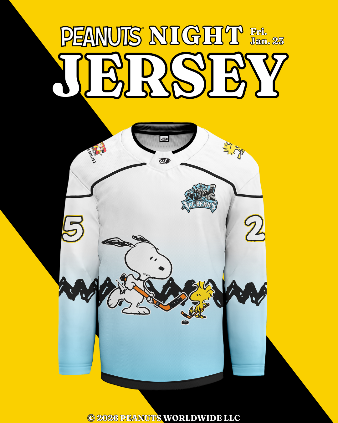 25-26 Peanuts Replica Jersey