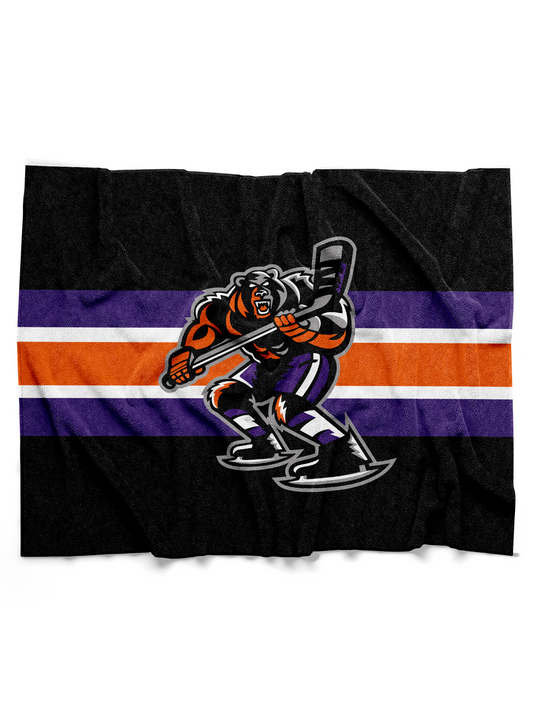 Knoxville Ice Bears 25-26 Home Sherpa Blanket