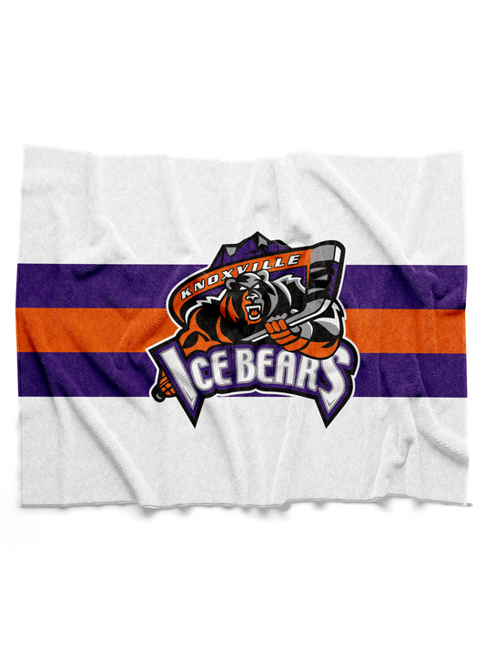 Knoxville Ice Bears 25-26 Away Sherpa Blanket