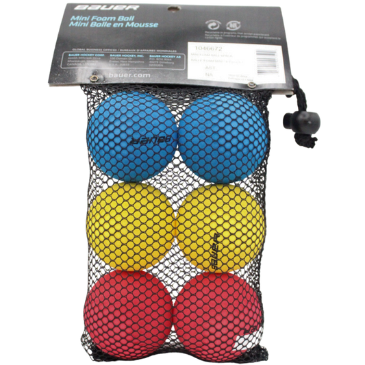 Bauer Mini Foam Ball- 6 pack