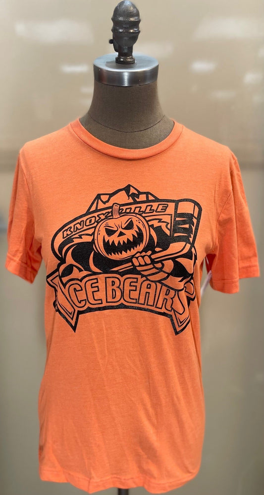 Halloween Logo Heather Orange XS