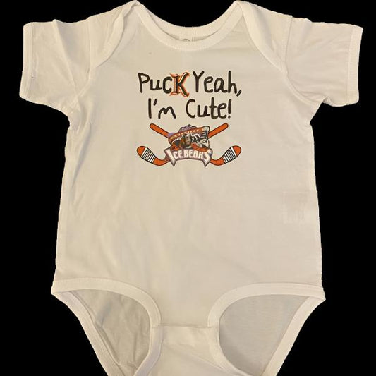 Puck Yeah I'm Cute! Infant Onesie