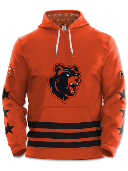 Bench Clearers Knoxville Ice Bears ROARange Hockey Hoodie - Orange - Polyester