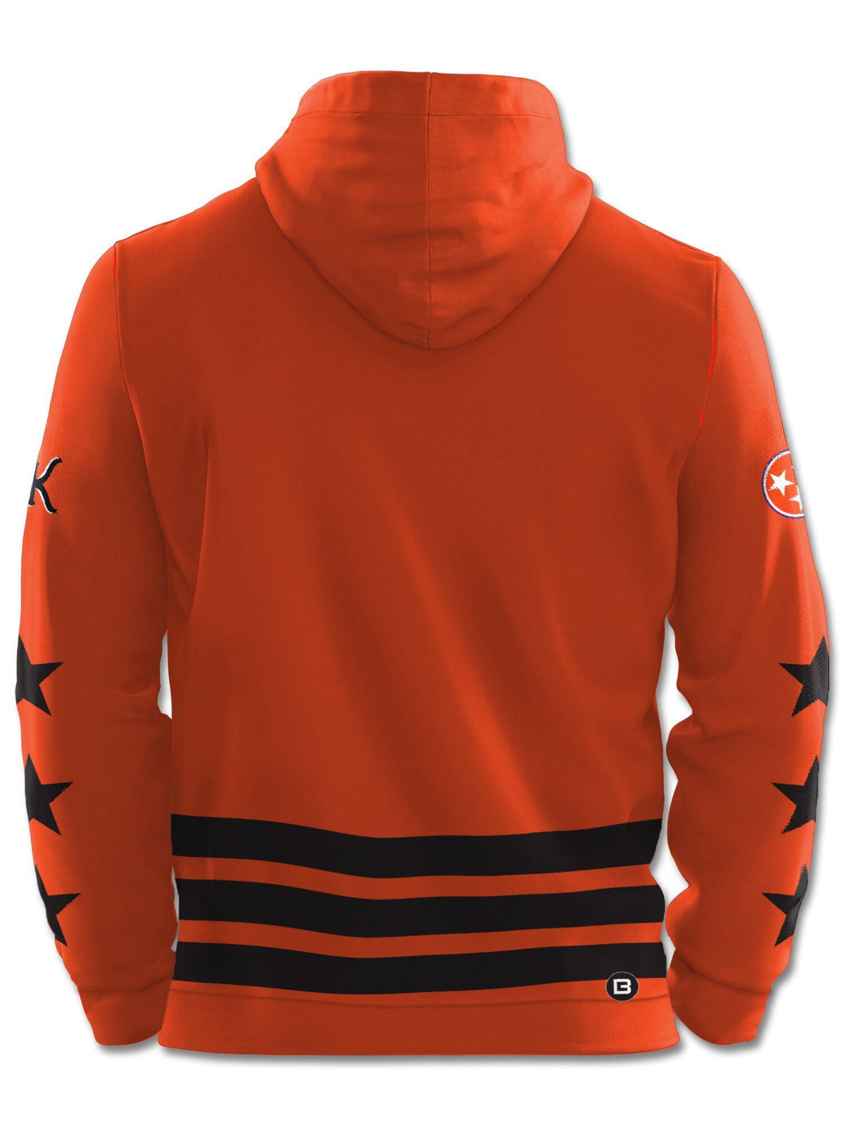 Bench Clearers Knoxville Ice Bears ROARange Hockey Hoodie - 2