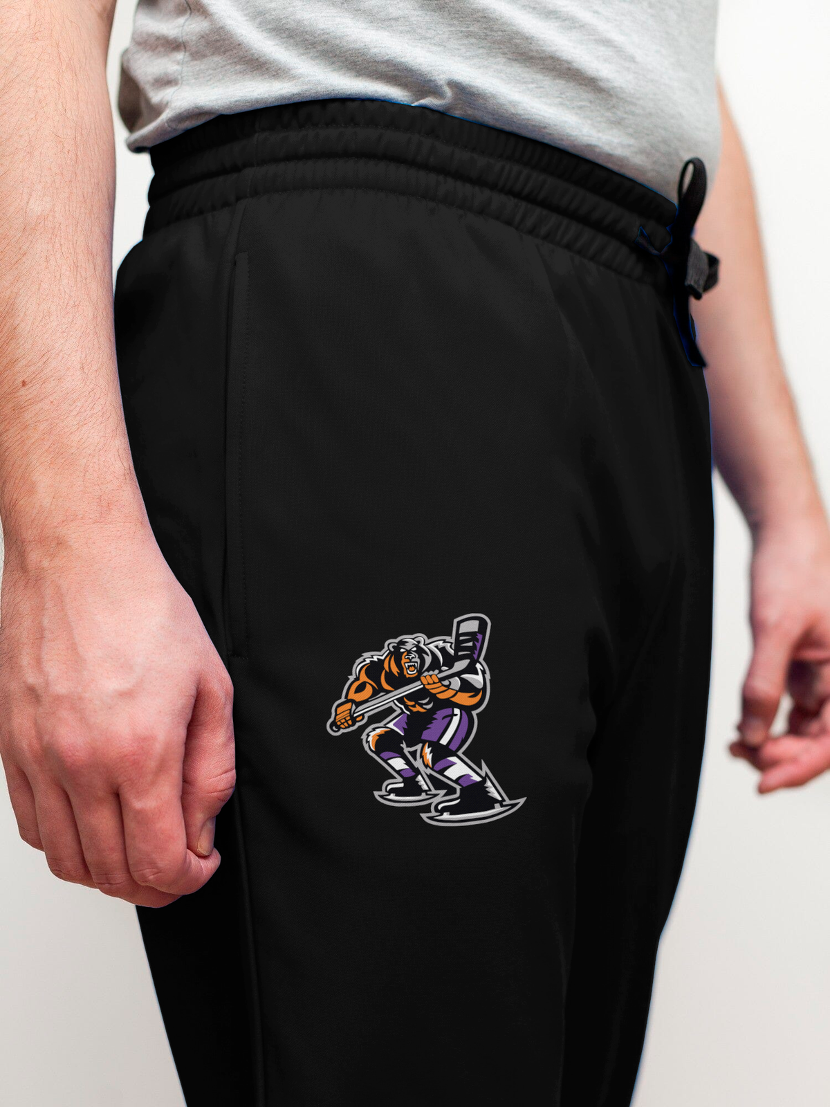 Knoxville Ice Bears 25-26 Home Hockey Jogger Pants - 3