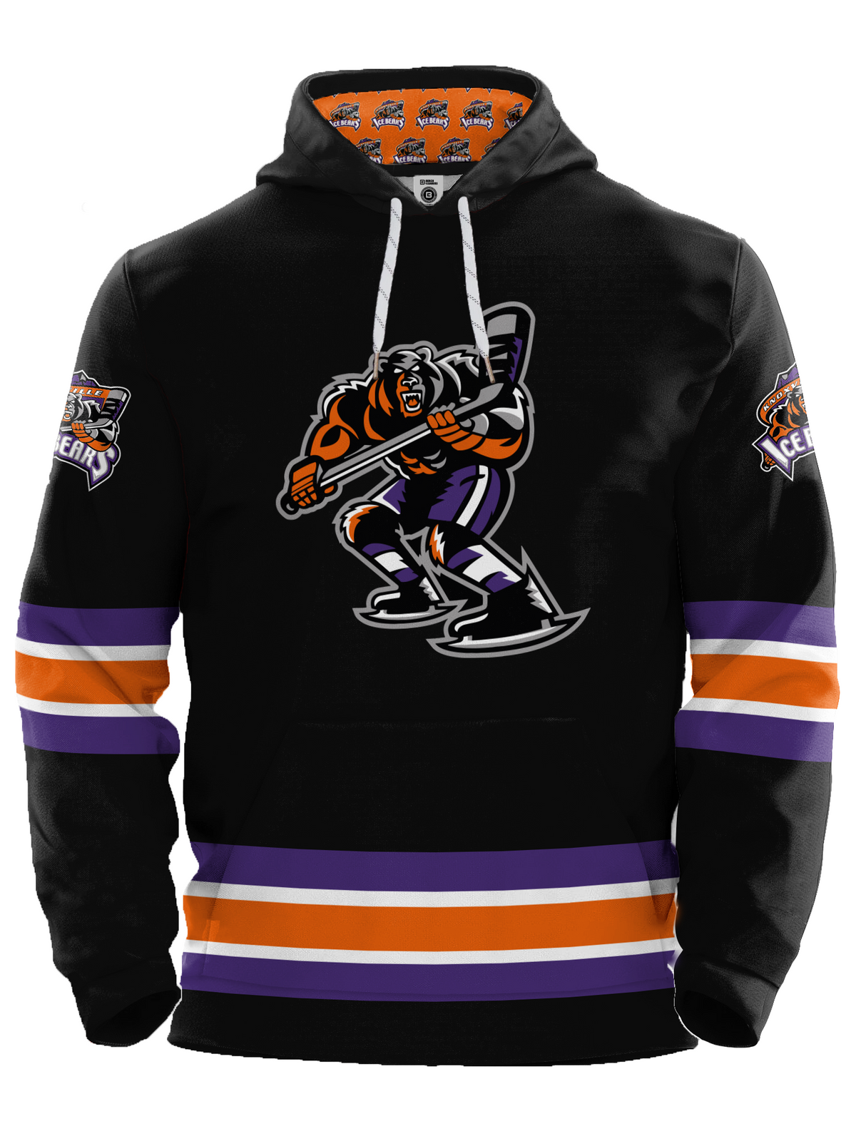 Knoxville Ice Bears 25-26 Home Hockey Hoodie
