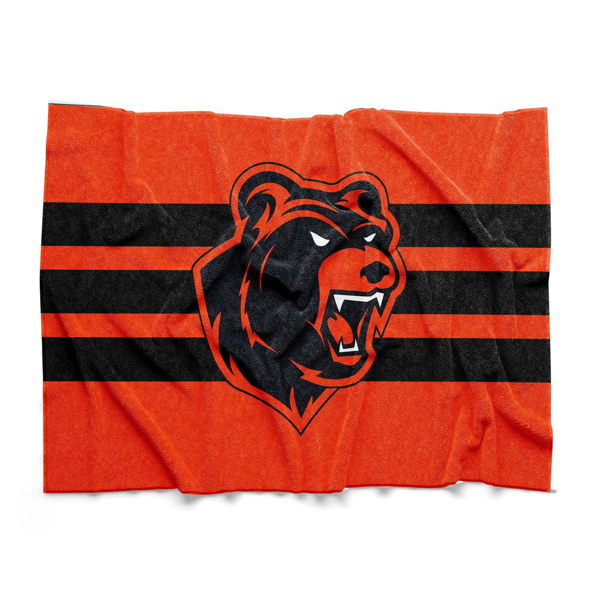 Bench Clearers Knoxville Ice Bears ROARange Sherpa Blanket - OneSize - 5' x 6.6' - Orange - Polyester