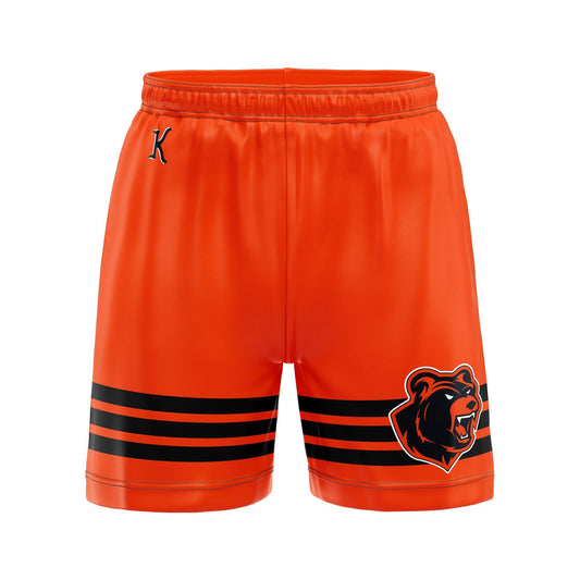 Bench Clearers Knoxville Ice Bears ROARange Hockey Shorts - Orange - Polyester