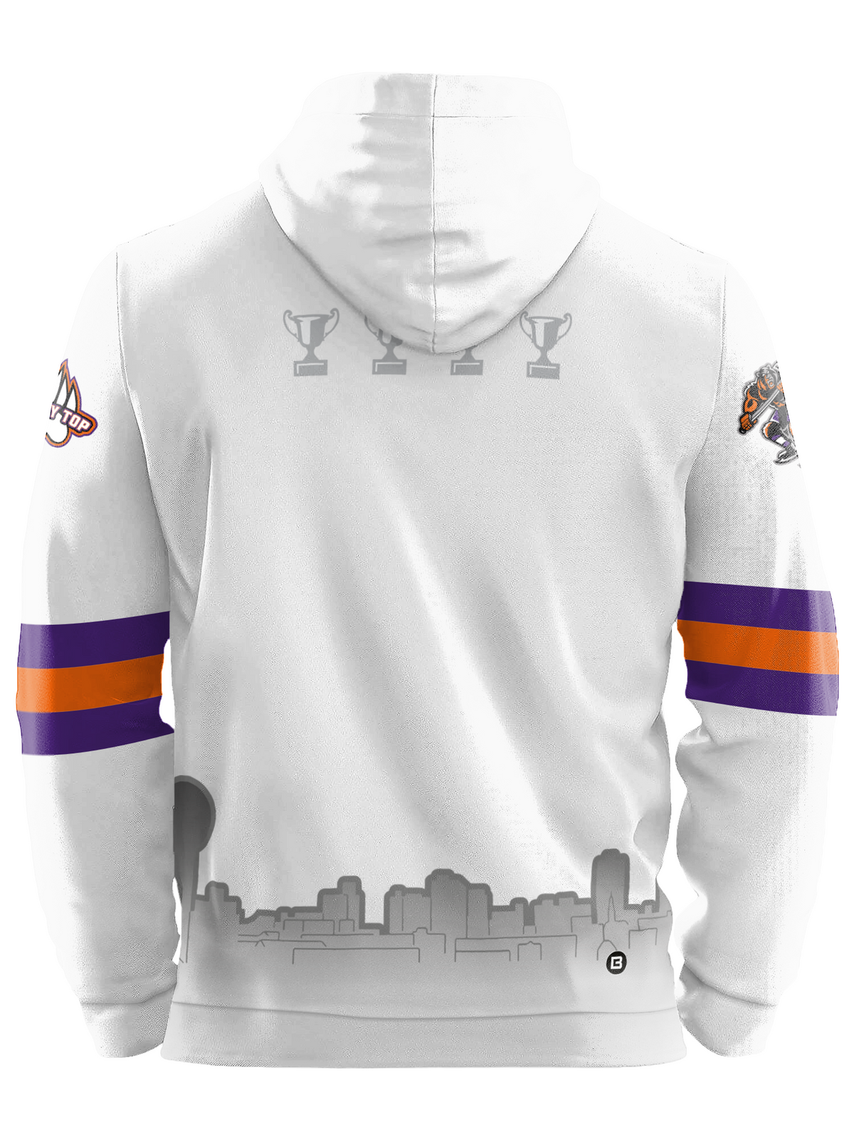 Knoxville Ice Bears 25-26 Away Hockey Hoodie - 2